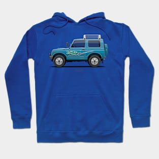 Jimny JA11 SJ410 Blue - Side Hoodie